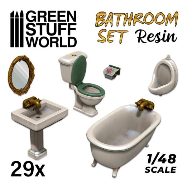 Green Stuff World    Resin Set Toilet and WC - 8435646504179ES - 8435646504179