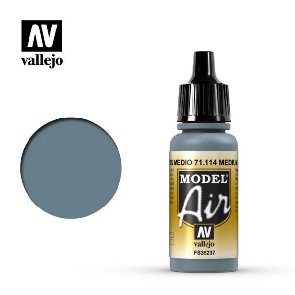 Vallejo    Model Air: Medium Grey - VAL114 - 8429551711142