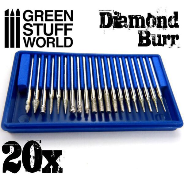 Green Stuff World    Diamond Burr Set with 20 tips - 8436554364466ES - 8436554364466