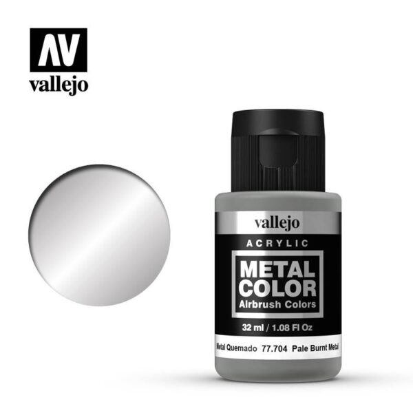 Vallejo    Metal Color - Pale Burnt Metal 32ml - VAL77704 - 8429551777049