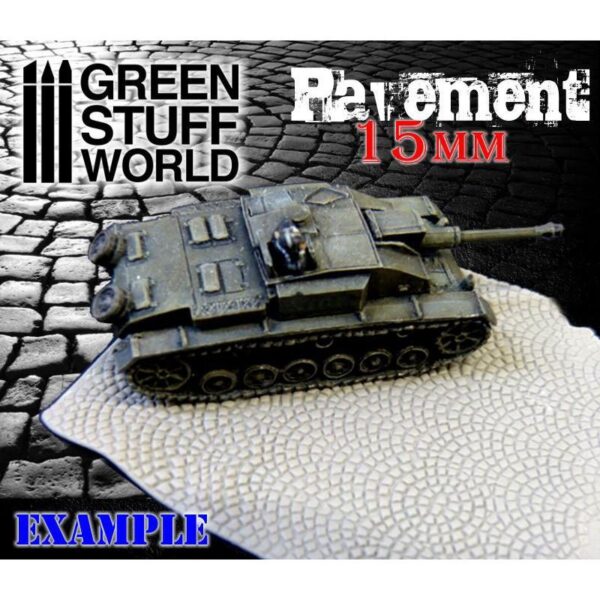 Green Stuff World    Rolling Pin PAVEMENT 15mm - 8436554368853ES - 8436554368853