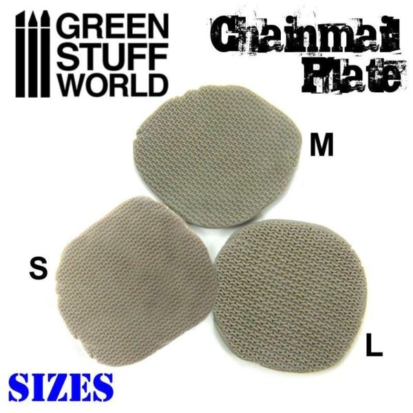 Green Stuff World    Texture Plate - ChainMail - Size L - 8436554368716ES - 8436554368716