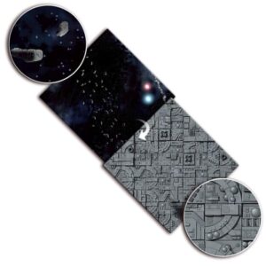 Gale Force Nine    Gaming Mat: Asteroid Field / Space Station - BB954 - 9420020239821