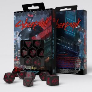 Q-Workshop    Cyberpunk Red RPG Dice Set (7) - SCPU06 - 5907699494972