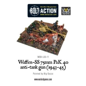 Warlord Games Bolt Action   Waffen-SS 75mm PaK 40 anti-tank gun - WGB-LSS-11 - 5060200846599
