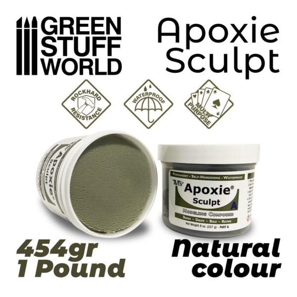 Green Stuff World    APOXIE SCULPT 1Lb Natural - 8435646502403ES - 8435646502403