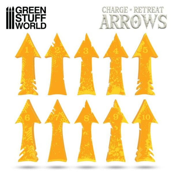 Green Stuff World    Charge and Retreat Arrows - Fluor Orange - 8435646500553ES - 8435646500553