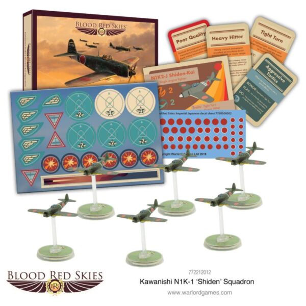 Warlord Games Blood Red Skies   Blood Red Skies: N1K-1 'Shiden' Squadron - 772212012 - 5060572503175
