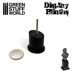 Green Stuff World    Tapered Round Bust Plinth 2,5x2,5cm Black - 8436574504972ES - 8436574504972