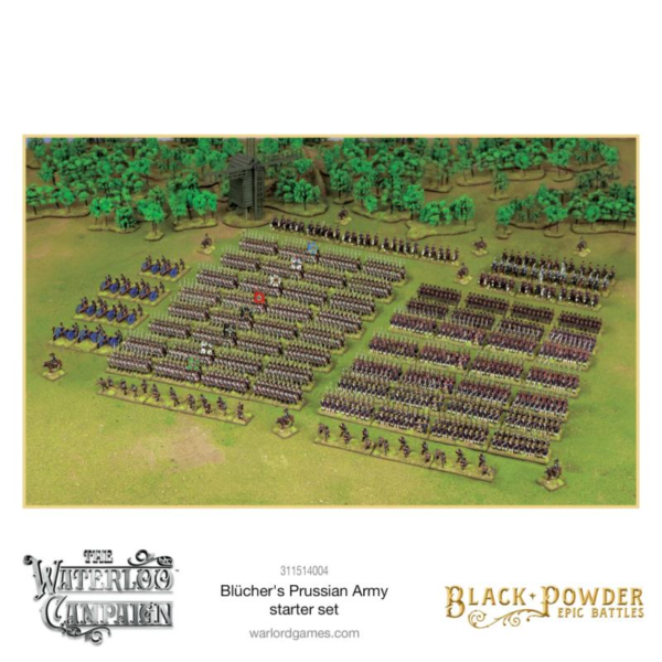 Warlord Games Black Powder Epic Battles   Black Powder Epic Battles: Waterloo - Blucher's Prussian Army Starter Set - 311514004 - 5060917990592