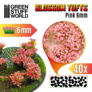Green Stuff World    Blossom TUFTS - 6mm self-adhesive - PINK - 8435646508368ES - 8435646508368