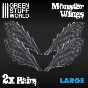 Green Stuff World    2x Resin Monster Wings - Large - 8436574504781ES - 8436574504781