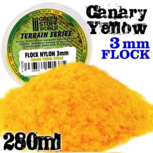 Green Stuff World    Static Grass Flock - Canary Yellow 3 mm - 280 ml - 8436574505375ES - 8436574505375