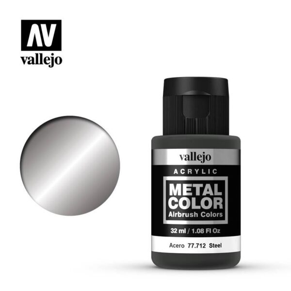 Vallejo    Metal Color - Steel 32ml - VAL77712 - 8429551777124