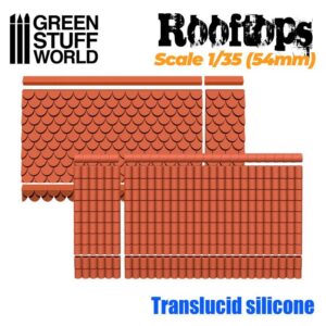 Green Stuff World    Silicone Molds - Rooftops 1/35 (54mm) - 8436574506853ES - 8436574506853