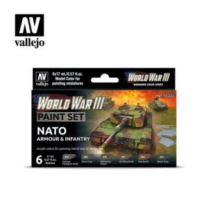 Vallejo    AV Vallejo Model Color Set - WWIII Nato Armour&Infanrty (6) - VAL70223 - 8429551702232
