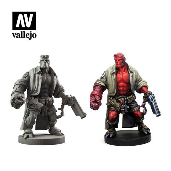 Vallejo    AV Vallejo Model Color Set - Hellboy (8 paints & figure) - VAL70187 - 8429551701877
