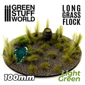 Green Stuff World    Long Grass Flock 100mm - Light Green - 8435646507088ES - 8435646507088