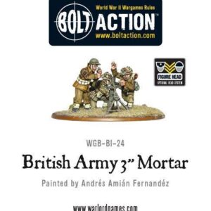 Warlord Games Bolt Action   British Army 3'' Mortar Team - WGB-BI-24 - 5060200842126