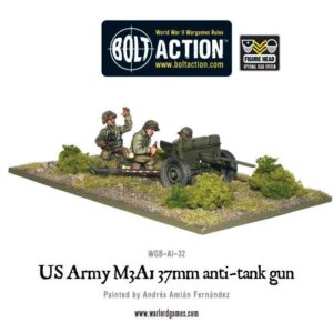 Warlord Games Bolt Action   US Army M3A1 37mm Anti-Tank Team - WGB-AI-32 - 5060200844915