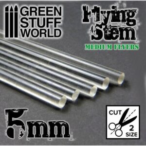 Green Stuff World    Acrylic Rods - Round 5 mm CLEAR - 8436554368143ES - 8436554368143