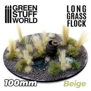Green Stuff World    Long Grass Flock 100mm - Beige - 8435646507095ES - 8435646507095