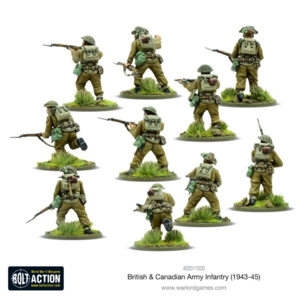 Warlord Games Bolt Action   British & Canadian Army Infantry (1943-45) - 402011020 - 5060572507166