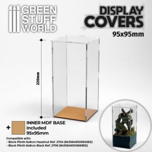 Green Stuff World    Acrylic Display Covers 95x95mm (22cm high) - 8435646506999ES - 8435646506999