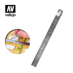 Vallejo    AV Vallejo Tools - 150mm Steel Rule - VALT15003 - 8429551930475