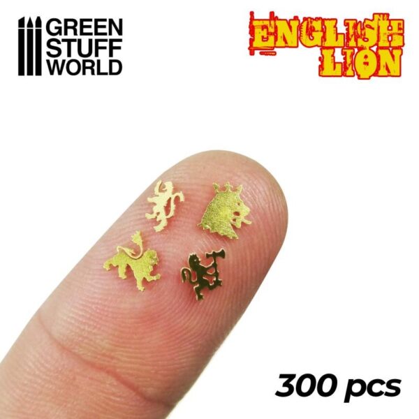Green Stuff World    Etched Brass English Lion Symbols - 8436574508253ES - 8436574508253