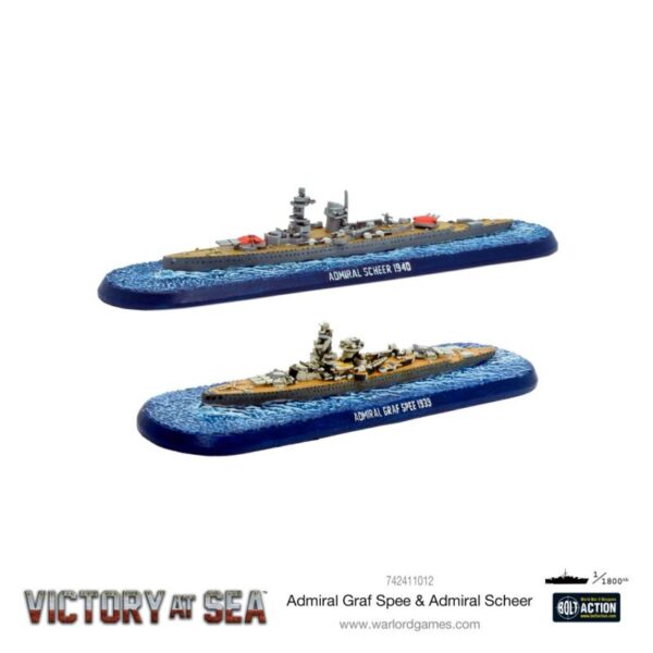 Warlord Games Victory at Sea   Admiral Graf Spee & Admiral Scheer - 742411012 - 5060572506732