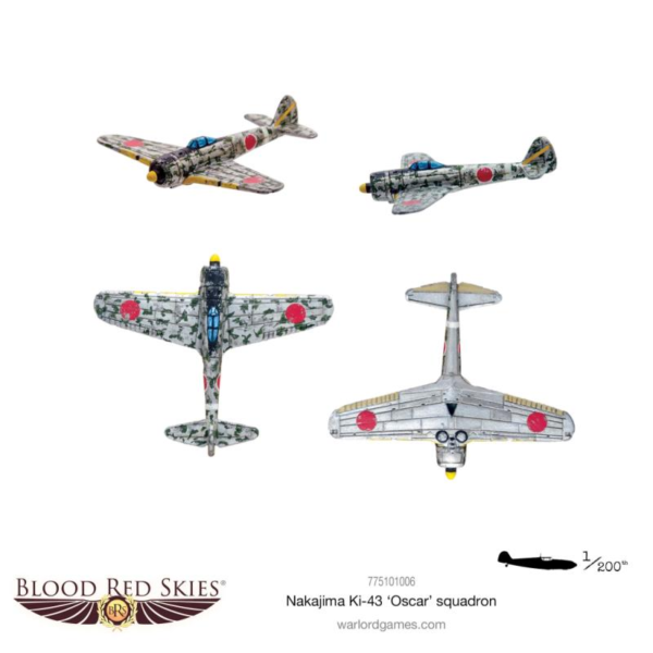Warlord Games Blood Red Skies   Nakajima Ki-43 II 'Oscar' squadron - 775101006 -