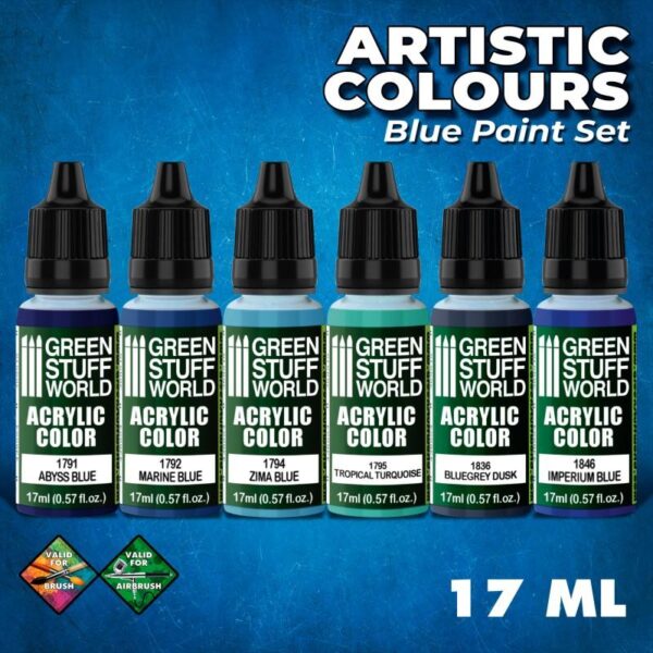 Green Stuff World    Paint Set - Blue - 8436574506150ES - 8436574506150