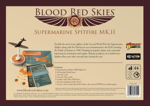 Warlord Games Blood Red Skies   British Spitfire Squadron - 772011001 - 5060393707011