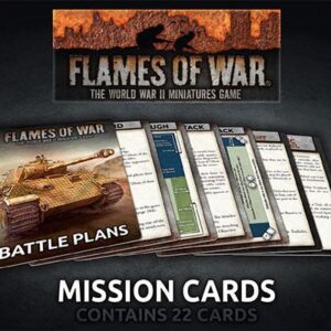 Battlefront Flames of War   Flames of War Mission Cards (2019) (Late War x22 Cards) - FW009-M - 9420020248458