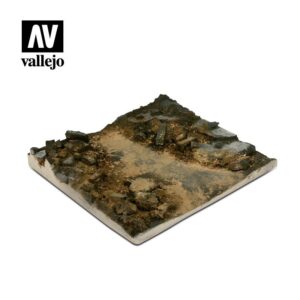 Vallejo    Vallejo Scenics - 1:35 Rubble Street Section 14cm x 14cm - VALSC002 - 8429551983501