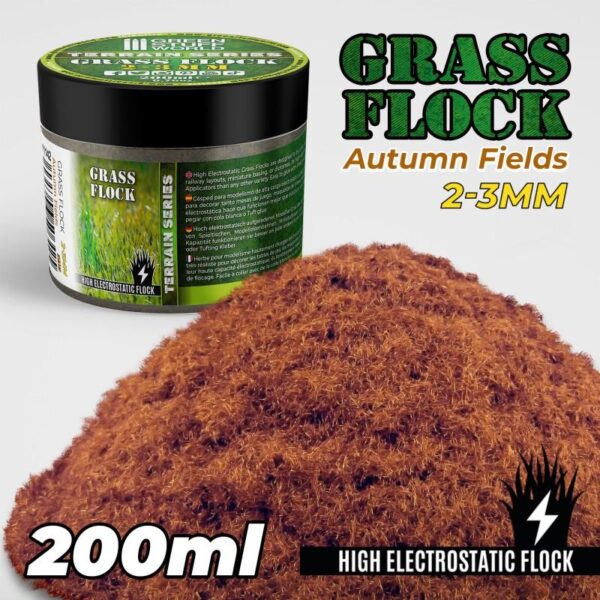Green Stuff World    Static Grass Flock 2-3mm - AUTUMN FIELDS - 200 ml - 8435646506425ES - 8435646506425