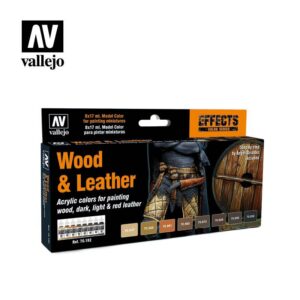 Vallejo    Vallejo Model Color Set - Wood & Leather (x8) - VAL70182 - 8429551701822