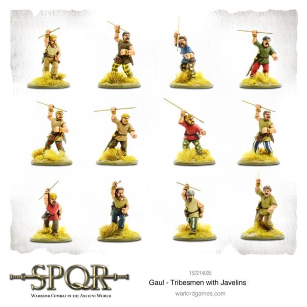 Warlord Games SPQR   SPQR: Gaul Tribesmen with Javelins - 152214005 - 5060572504509