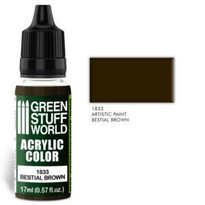 Green Stuff World    Acrylic Color BESTIAL BROWN - 8436574501926ES - 8436574501926