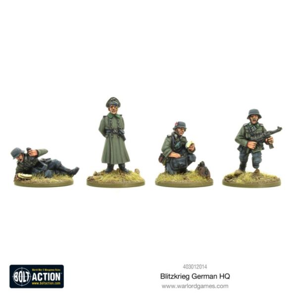 Warlord Games Bolt Action   Blitzkrieg German HQ (1939-42) (Revised) - 403012014 - 5060572501607