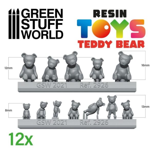 Green Stuff World    Teddy Bear Resin Set - 8435646502861ES - 8435646502861