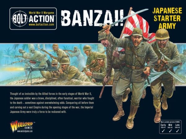 Warlord Games Bolt Action   Banzai! Japanese Starter Army - 402616001 - 5060393708681
