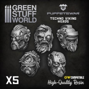 Green Stuff World    Techno Viking heads - 5904873422998ES - 5904873422998