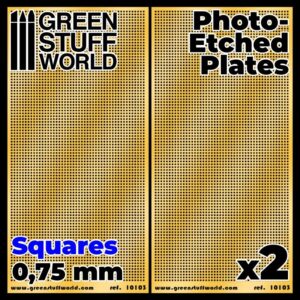 Green Stuff World    Photo-etched Plates - Medium Squares - 8436574506020ES - 8436574506020
