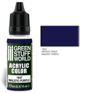 Green Stuff World    Acrylic Color MALEFIC PURPLE - 8436574502060ES - 8436574502060