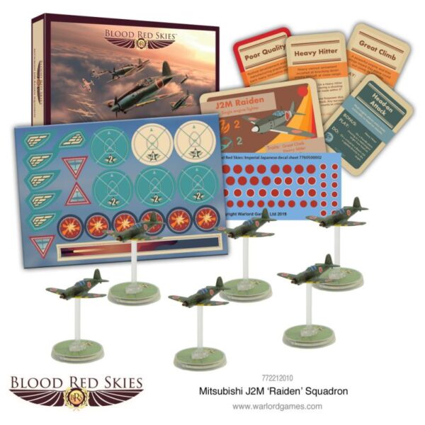 Warlord Games Blood Red Skies   Blood Red Skies: J2M 'Raiden' Squadron - 772212010 - 5060572503151