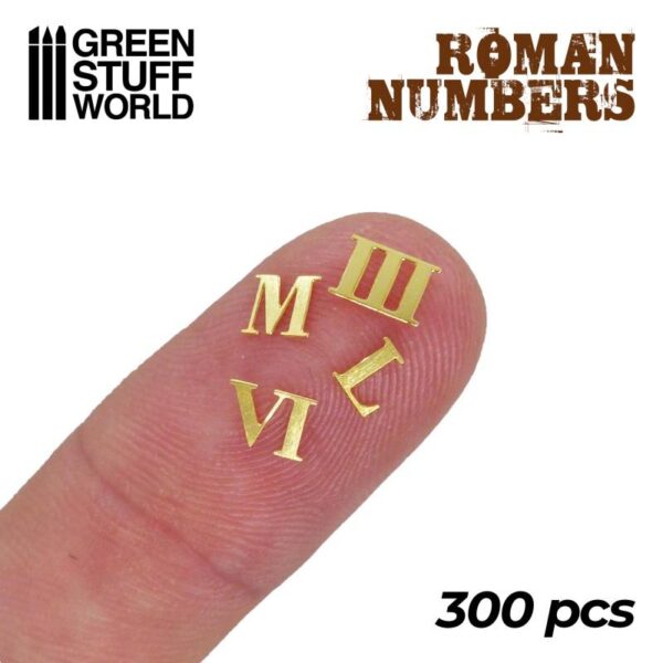 Green Stuff World    Etched Brass Roman Numbers & Symbols - 8436574504729ES - 8436574504729