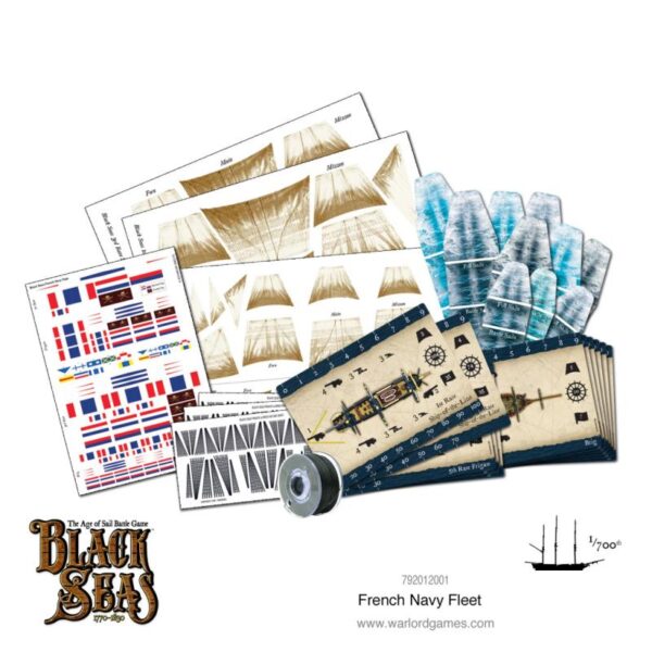 Warlord Games Black Seas   Black Seas: French Navy Fleet (1770-1830) - 792012001 - 5060572505179