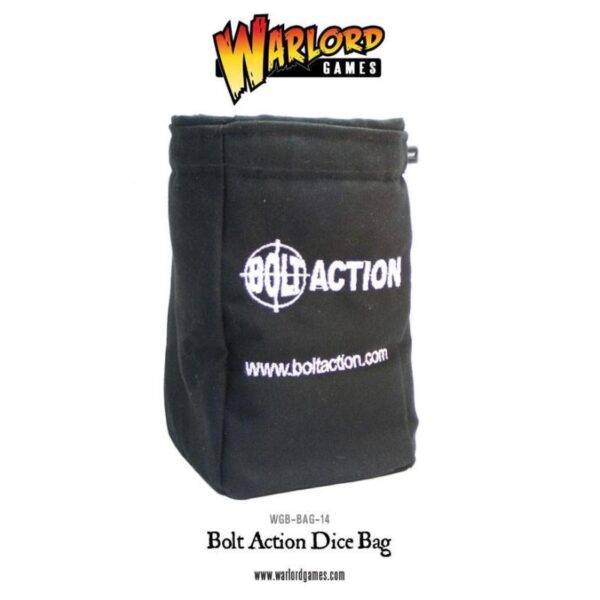 Warlord Games Bolt Action   Bolt Action Dice Bag & Order Dice (Black) - 408900001 -